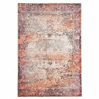 Leen Bakker Floorita Easy-care tapijt Vintage - beige/oranje - 160x230 cm - Leen Bakker aanbieding