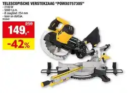 Hubo TELESCOPISCHE VERSTEKZAAG POWX075730S aanbieding