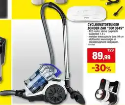 Hubo CLOONSTOFZUIGER ZONDER ZAK D01084S aanbieding