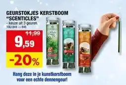 Hubo GEURSTOKJES KERSTBOOм SCENTICLES aanbieding