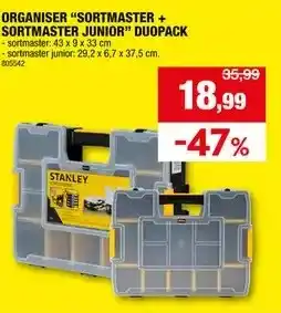 Hubo ORGANISER “SORTMASTER + SORTMASTER JUNIOR DUOPАСK aanbieding