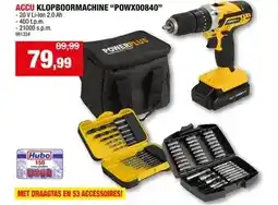 Hubo ACCU KLOPBOORMACHINE POWX00840 aanbieding
