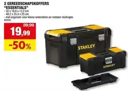 Hubo 2 GEREEDSCHAPSKOFFERS ESSENTIALS'' aanbieding