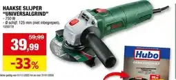 Hubo HAAKSE SLIJPER UNIVERSALGRIND'' aanbieding