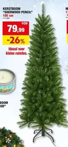 Hubo KERSTBOOM SHERWOOD PENCIL aanbieding