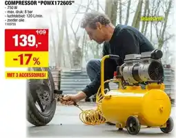 Hubo COMP COMPRESSOR POWX17260S” aanbieding