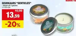 Hubo GEURKAARS SENTICLES aanbieding