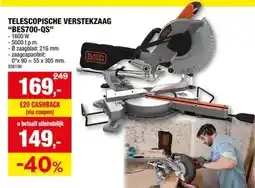 Hubo TELESCOPISCHE VERSTEKZAAG BES700-QS aanbieding