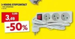 Hubo 3-VOUDIG STOPCONTACT aanbieding