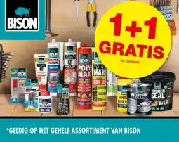 Hubo GELDIG OP HET GEHELE ASSORTIMENT VAN BISON aanbieding