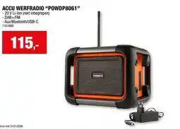 Hubo ACCU WERFRADIO POWDP8061 aanbieding