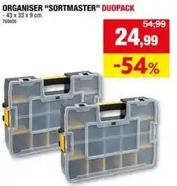 Hubo ORGANISER SORTMASTER DUOPACK aanbieding