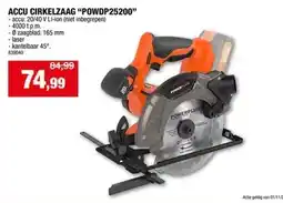 Hubo ACCU CIRKELZAAG POWDP25200 aanbieding