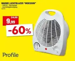 Hubo WARME LUCHTBLAZER MOESSON aanbieding