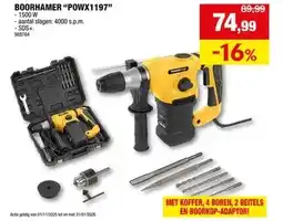 Hubo BOORHAMER POWX1197 aanbieding
