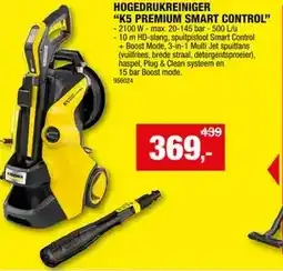 Hubo HOGEDRUKREINIGER K5 PREMIUM SMART CONTROL aanbieding