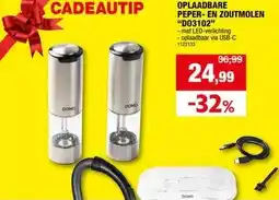 Hubo OPLAADBARE PEPER- P ENE ZOUTMOLEN ZOUT D03102 aanbieding