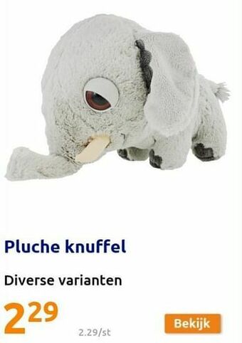 Action Pluche knuffel aanbieding