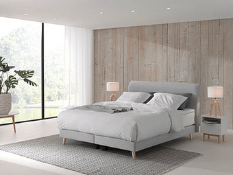 Deba Meubelen Boxspring SCANDINAVIA incl. matras en topper Grijs aanbieding
