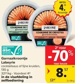 Carrefour Labeyrie Garnaalkroontje aanbieding