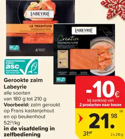 Carrefour Labeyrie Gerookte zalm aanbieding