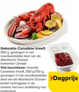 Carrefour Gekookte Canadese kreeft aanbieding