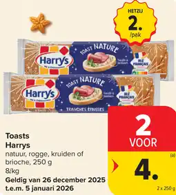 Carrefour Harryst Toasts aanbieding