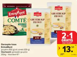 Carrefour EntreMont Geraspte kaas aanbieding