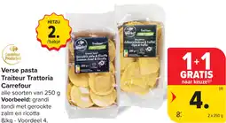 Carrefour Verse pasta Traiteur Trattoria aanbieding
