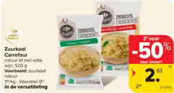 Carrefour Zuurkool Carrefour aanbieding