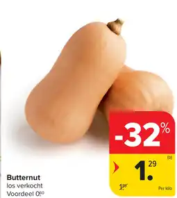 Carrefour Butternut aanbieding