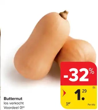 Carrefour Butternut aanbieding