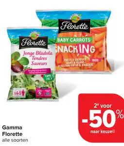 Carrefour Gamma Florette alle soorten aanbieding