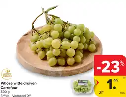 Carrefour Pitloze witte druiven aanbieding