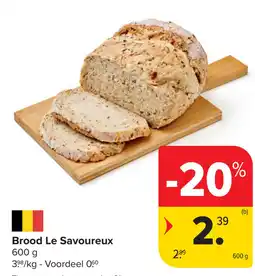 Carrefour Brood Le Savoureux aanbieding