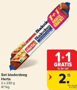 Carrefour Herta Set bladerdeeg aanbieding