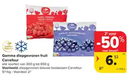 Carrefour Gamma diepgevroren fruit aanbieding