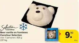 Carrefour Beer vanille en framboos Carrefour Selection aanbieding