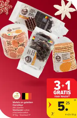 Carrefour Wafels en galetten Carrefour aanbieding
