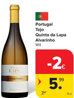 Carrefour Portugal Tejo Quinta da Lapa Alvarinho Wit aanbieding