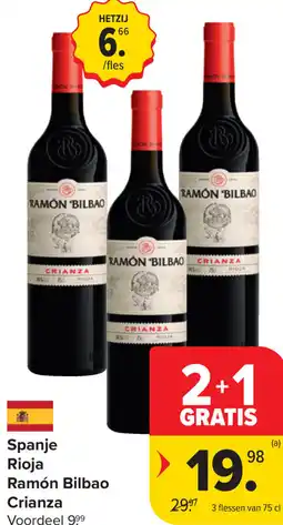 Carrefour Rioja Ramón Bilbao Crianza aanbieding