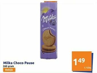 Action Milka choco pause aanbieding