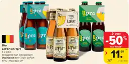 Carrefour Bier LeFort en Ypra aanbieding