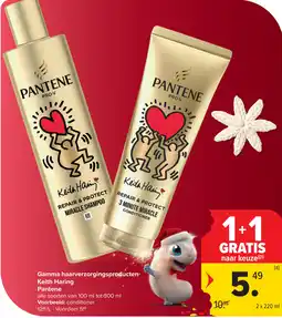 Carrefour Gamma haarverzorgingsproducten Keith Haring Pantene aanbieding