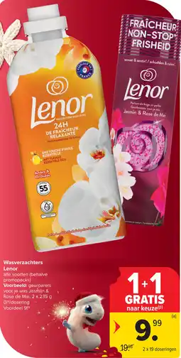 Carrefour Wasverzachters Lenor aanbieding