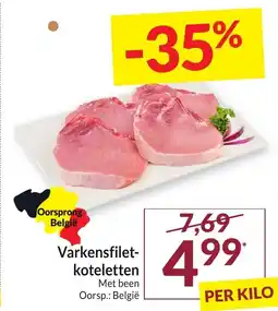 Intermarché Varkensfilet Koteletten Met been aanbieding
