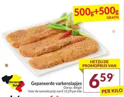 Intermarché Gepaneerde Varkenslapjes aanbieding