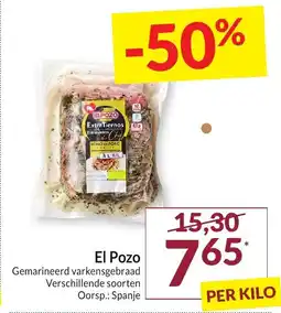 Intermarché El Pozo Gemarineerd Varkensgebraad aanbieding