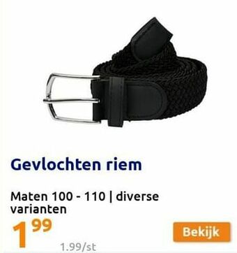 Action Gevlochten riem aanbieding