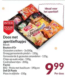 Intermarché Doos met aperitiefhapjes aanbieding